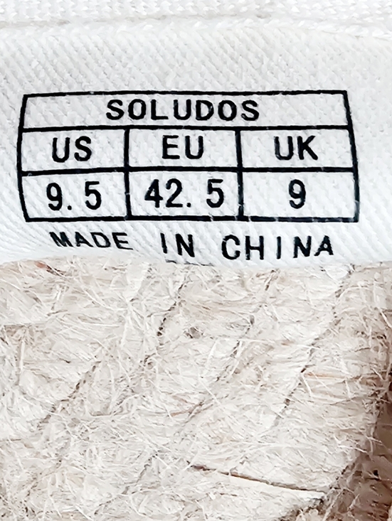 Soludos Men's Smoking Slipper Espadrille Slip On Natural Cotton Linen 9.5 NEW - Picture 16 of 16